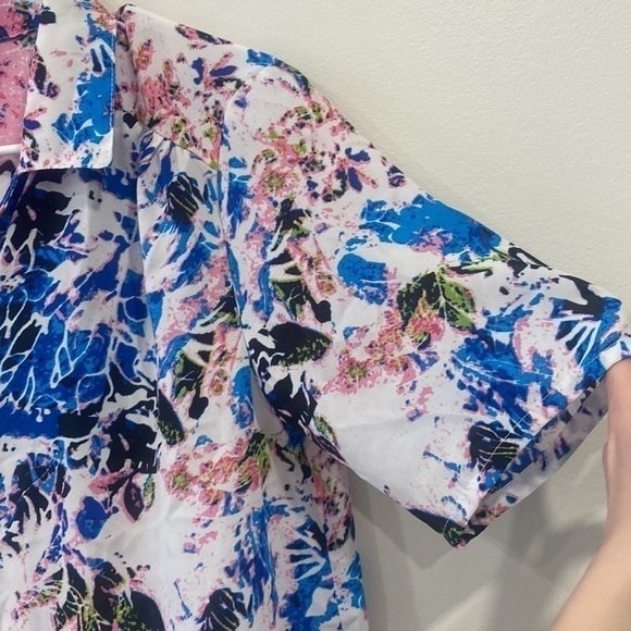 Colourful Abstract Button Up Shirt - Picture 4 of 12